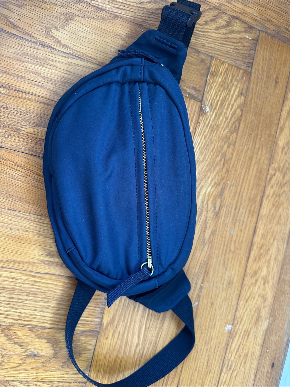 Talbots Navy Crossbody Sling Bag with Gold Zipper